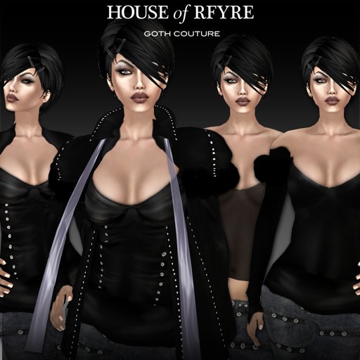 RFYRE ANDRIA WOMENS BLACK FUR & LEATHER JACKET SET