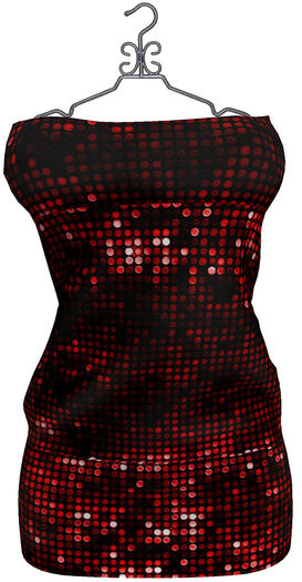 Fortune Red Sequin Tube Dress