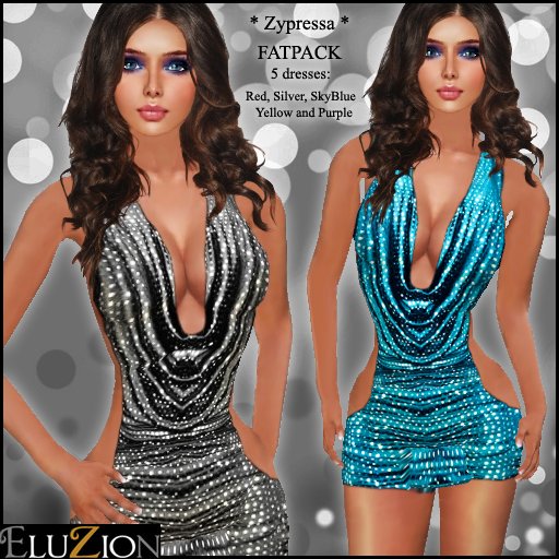 Eluzion * Zypressa DRESSES FATPACK   / 5 Colors!