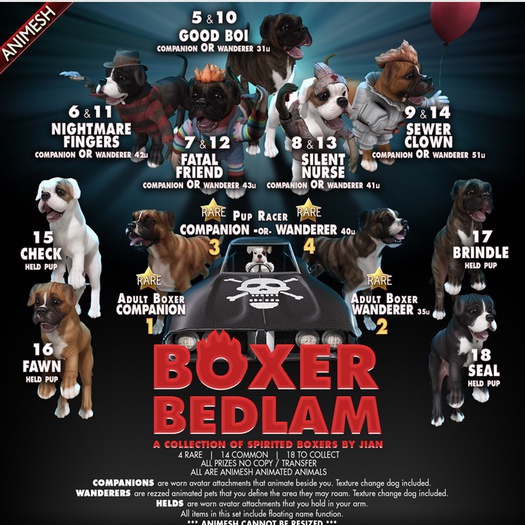 JIAN Boxer Bedlam 12. Fatal Friend Wanderer BOX