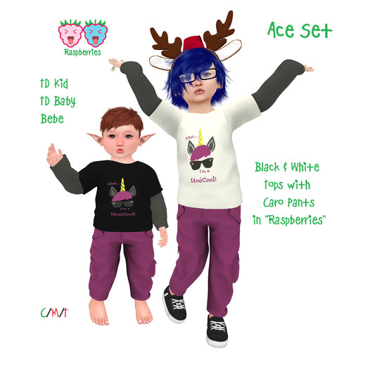 [TD KID] ACE Outfit-Raspberries
