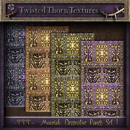 ~TTT~ Decorative Moorish Panels