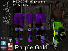 MXM Sport  CA Print PurpleGold (Wear me)