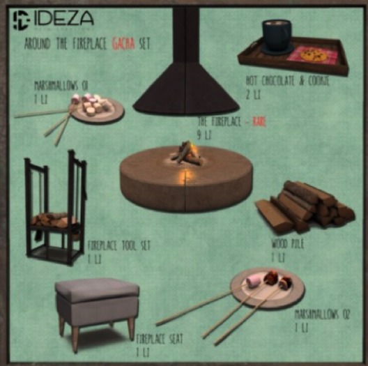[IDEZA Furnitures] - Around the Fireplace - The Fireplace RARE