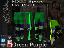 MXM Sport  CA Print GreenPurple (Wear me)