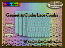 Geometric Circles Lace Combo Textures