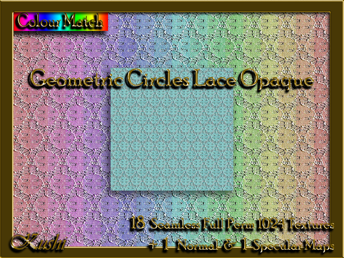 !Kushi! GeometricCirclesLaceOPAQUE Textures -WearToUnpack