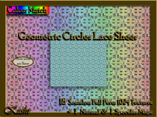 Geometric Circles Lace Sheer Textures
