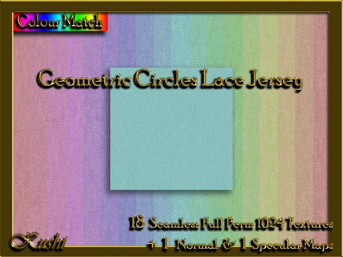 !Kushi! GeometricCirclesLaceJERSEY Textures -WearToUnpack
