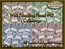 Wall Panelling Floral #01 Collection Textures