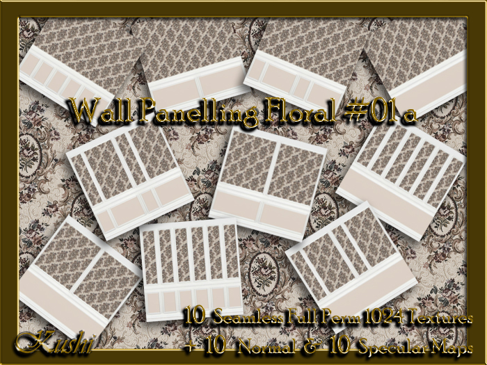 Wall Panelling Floral #01a Textures