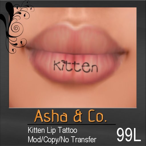 Kitten Lip Tattoo (BOXED) - Asha & Co.