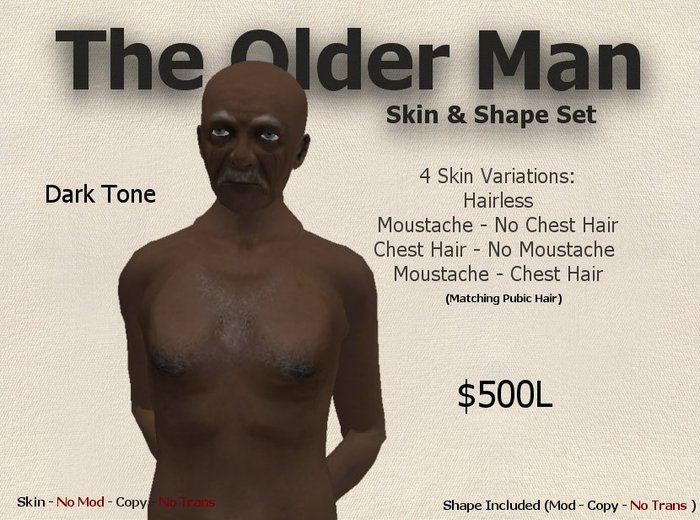 DM Older Man Skin & Shape Set - Dark