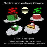 Christmas cakes Vanilla and Chocolate