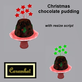 Christmas chocolate pudding (with resize script)