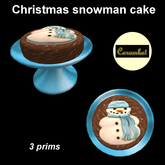 Christmas Snowman cake  