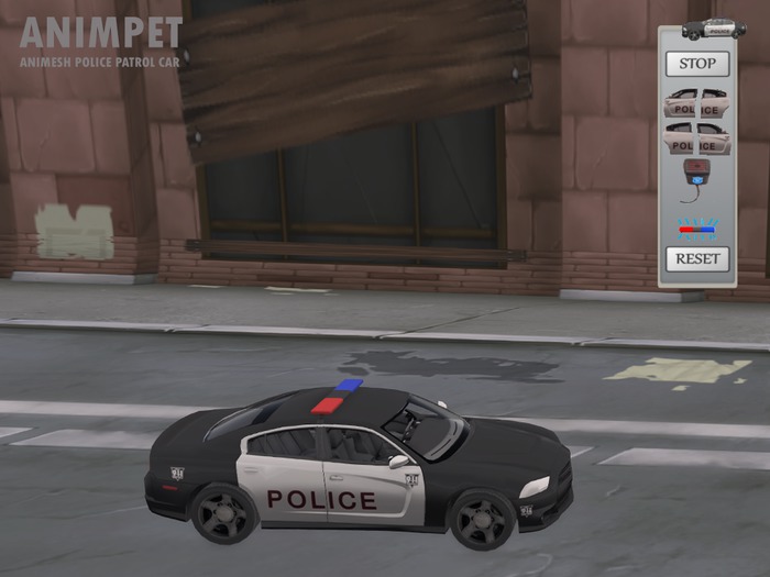 MODIFY TRANSFER | Animpet Animated Animesh Police Patrol Car With HUD