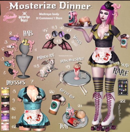 Tentacio & .{PSYCHO:Byts}. Mosterize dinner rollerskate RARE