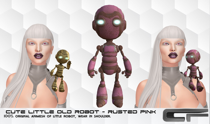 CUTE LITTLE OLD ROBOT PINK