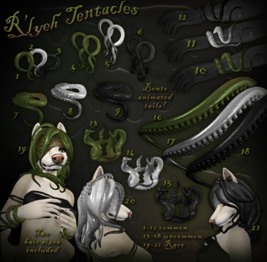 ::Static:: R'lyeh Tentacles - 04 Bog Earrings