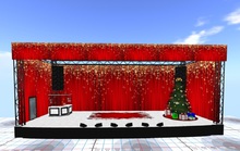 Gold Sparkle Christmas Stage