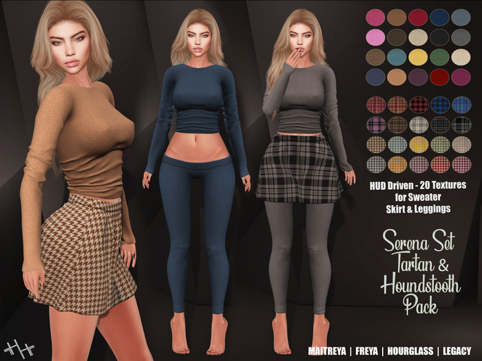 [hh] Serena Set TARTAN AND HOUNDSTOOTH PACK