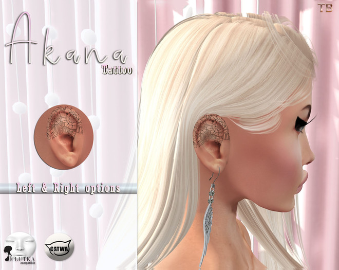 [.Twisted Barbie.]  Akana Ear tattoo