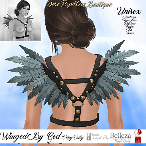DPB Winged By God - Black & Blugrn