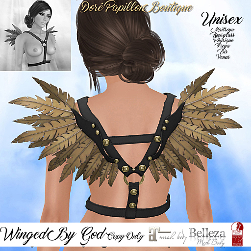 DPB Winged By God - Black & Gold