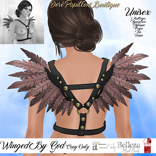 DPB Winged By God - Black & Mauve