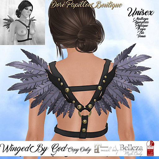 DPB Winged By God - Black & Purple
