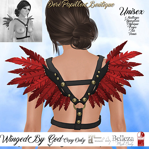 DPB Winged By God - Black & Red