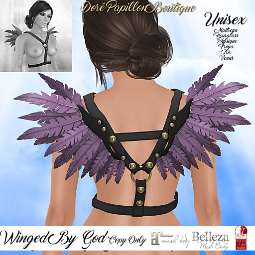DPB Winged By God - Black & Violet