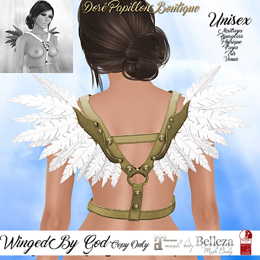 DPB Winged By God - Gold & White