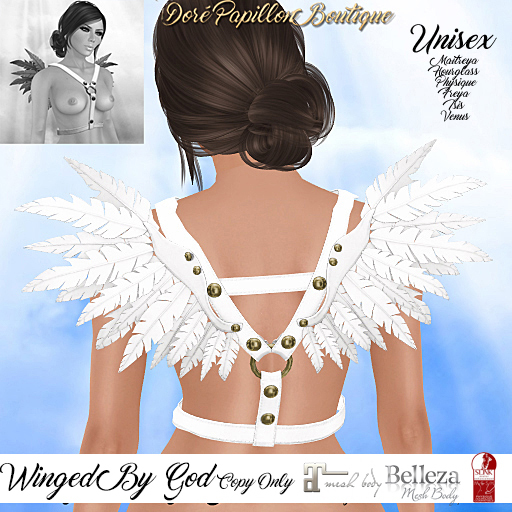 DPB Winged By God - White & White