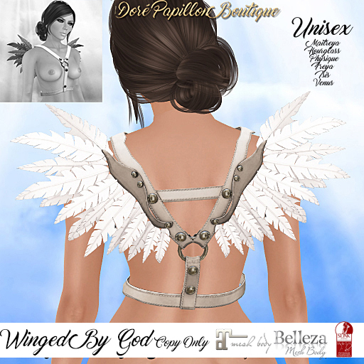 DPB Winged By God - Cream & Cream