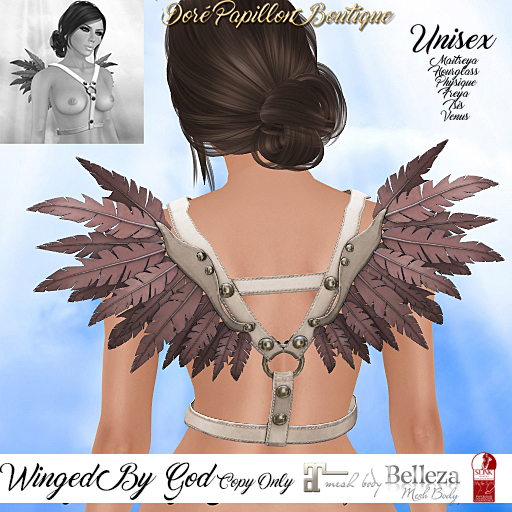 DPB Winged By God - Cream & Mauve