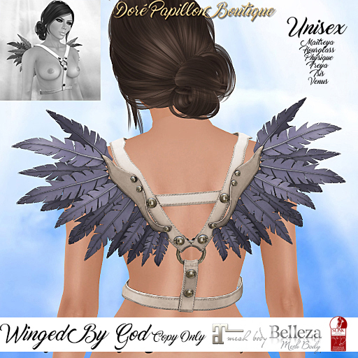 DPB Winged By God - Cream & Purple