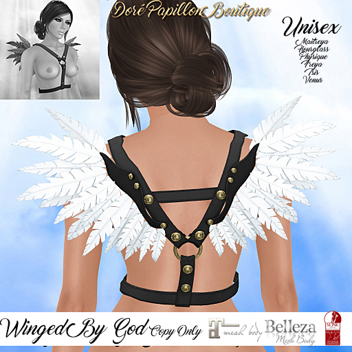 DPB Winged By God - Black & White