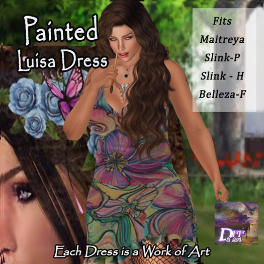 DFF Painted Luisa Dress  14 (Wear to Unpack)