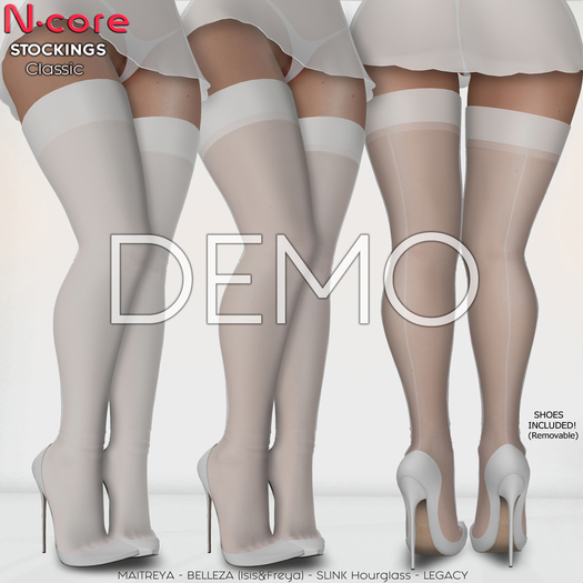 DEMO N-core Stockings Collection (White)