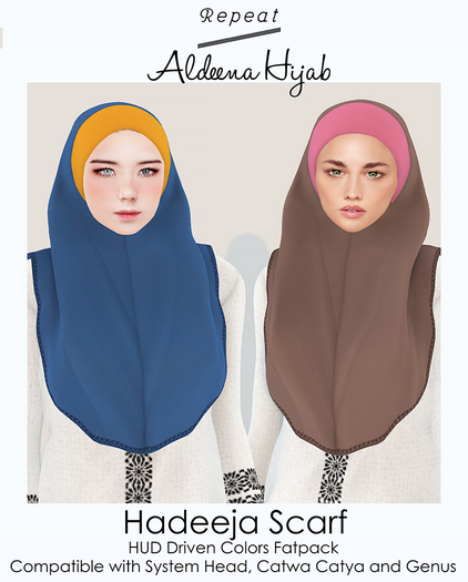 ALDEENA HIJAB : Hadeeja Scarf Fatpack