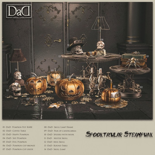 06 -DaD- Spooktacular Steampunk- Pumpkin cup bronze m/t box