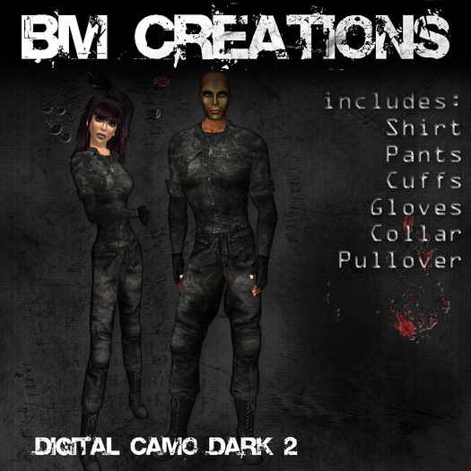 BDU Combat Uniform Digital Camo Dark 2