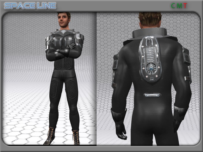 SCI Suit with arm and shoulder protection, dark