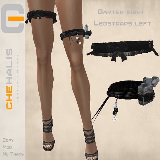 Chehalis Garter right Legstraps left