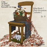 What Birds ? Chair decoration [ autumn ] 