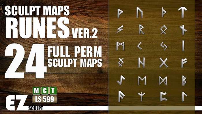 99L! EZ Sculpt-Runes-Complete Eldar Futhark Alphabet - Ver.2