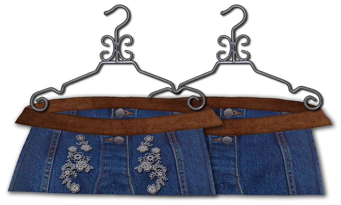 Fortune Regular Denim Strap Skirts