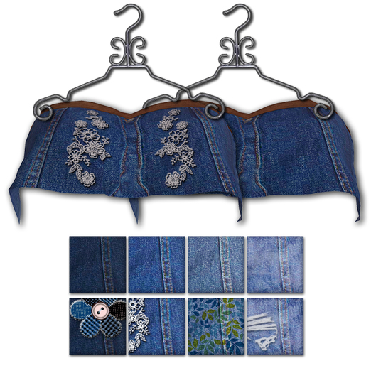 Fortune Denim Strap Tops Fatpack